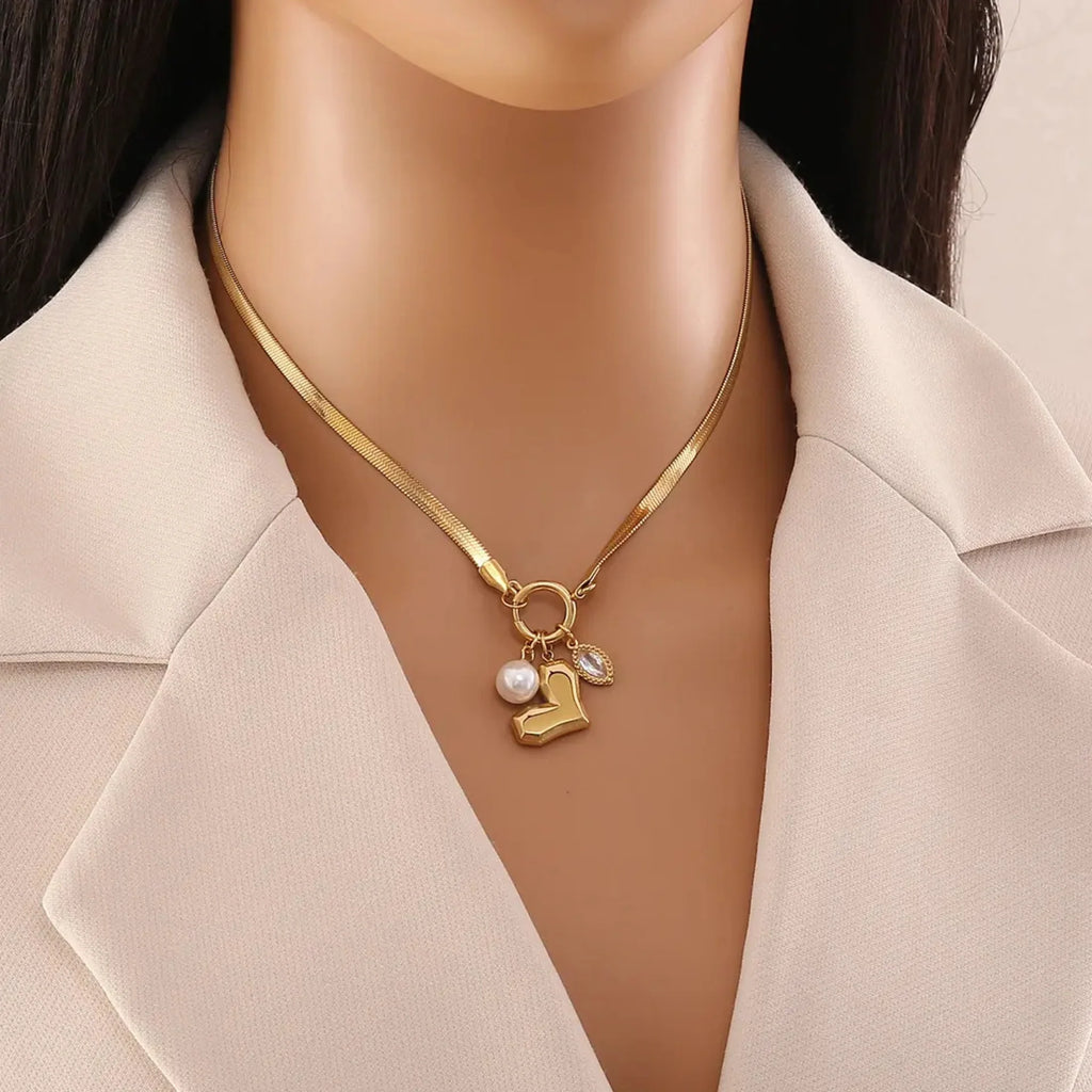 Heart charms necklace