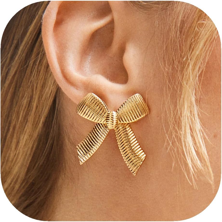 Golden Bow Earrings