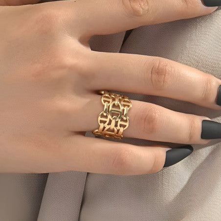 Chunky Gold Adjustable Rings