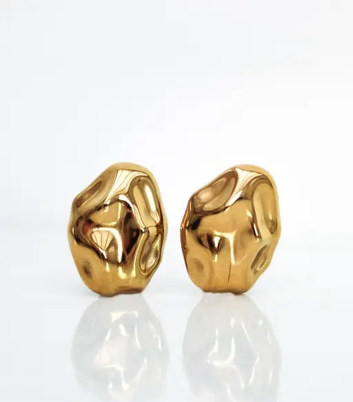 Abstract Gold Earrings