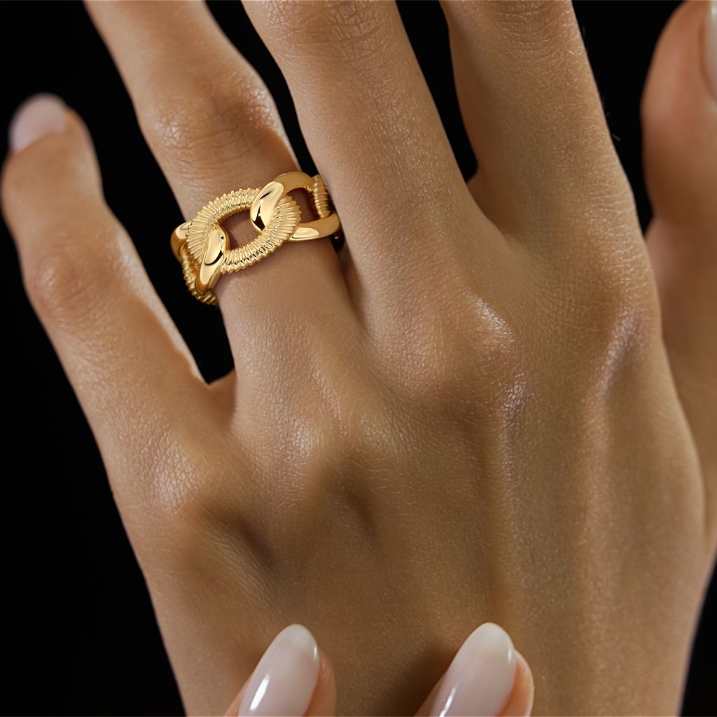 Link Chain Adjustable Ring