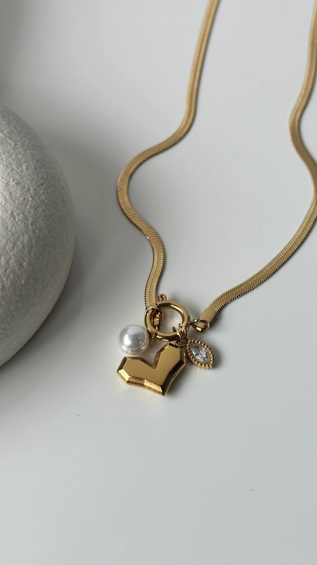 Heart charms necklace